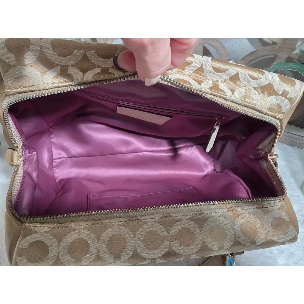 Coach Madison Madeline East/West Satchel in Op Art Logo pattern (P13)